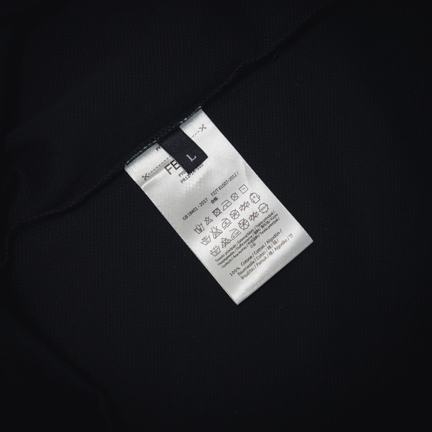 Fend 25ss embroidered polo shirt