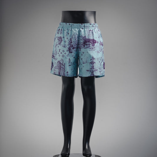 Louis 25ss print shorts