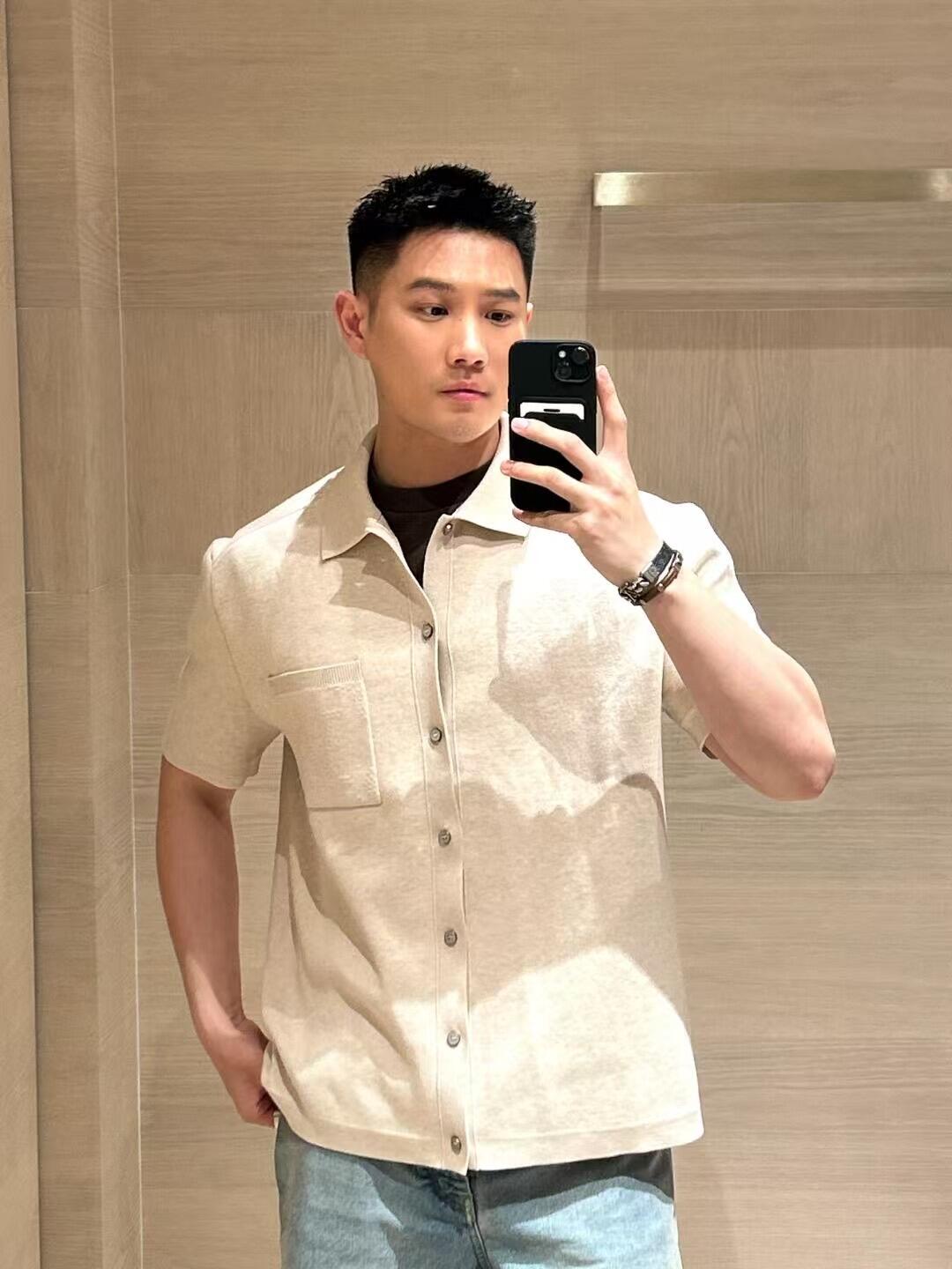 Louis 25ss jacquard knit shirt