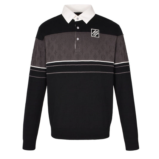 1V 25SS jacquard polo shirt