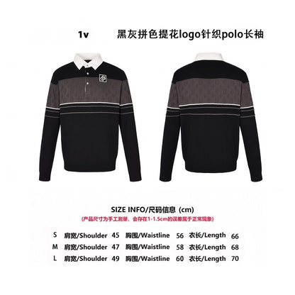 1V 25SS jacquard polo shirt