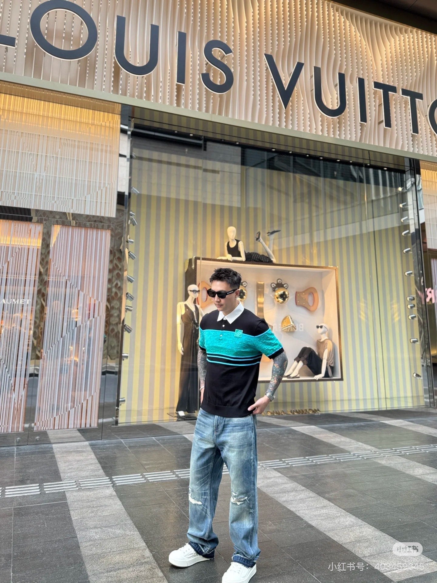 1V 25SS jacquard polo shirt