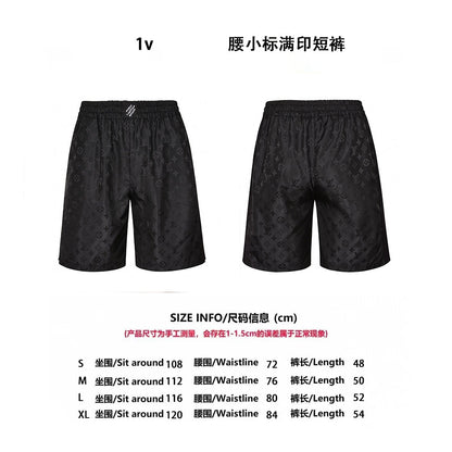 1V 25SS print shorts