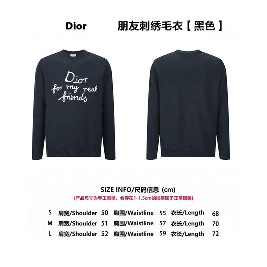CD 25SS embroidery knit sweater