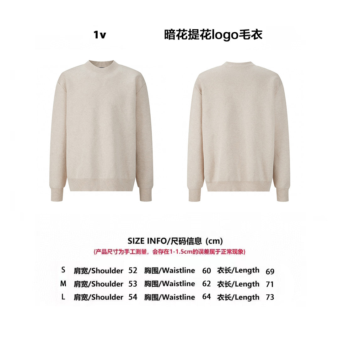 1V 25SS jacquard knitted sweater