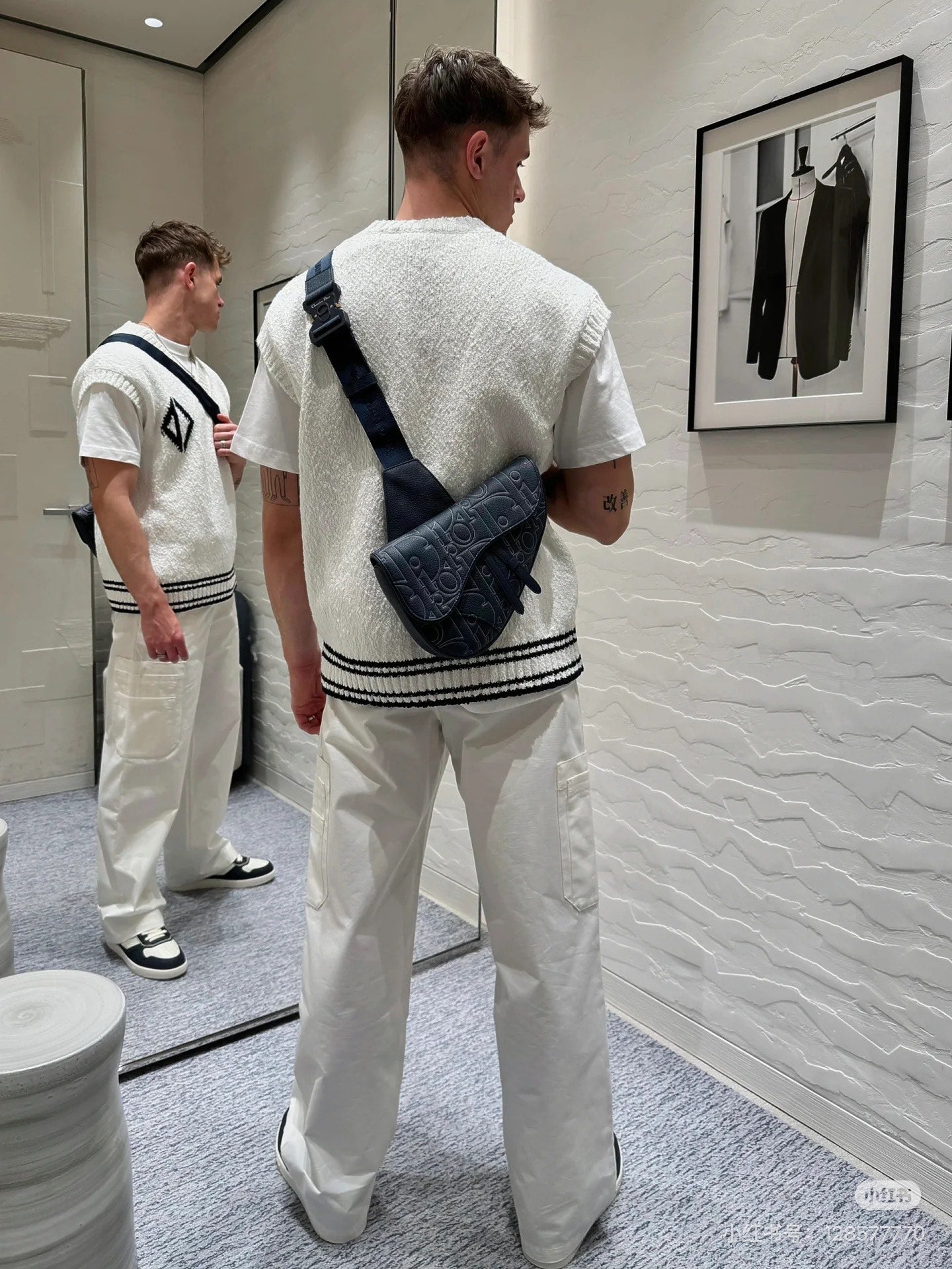 Dio 25ss jacqaurd vest
