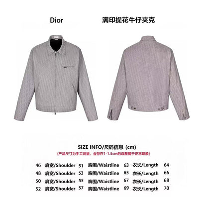 Dio 25ss jacquard denim jacket