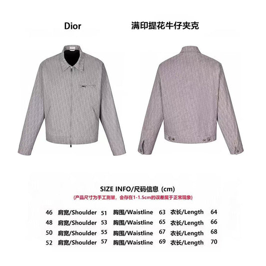 Dio 25ss jacquard denim jacket