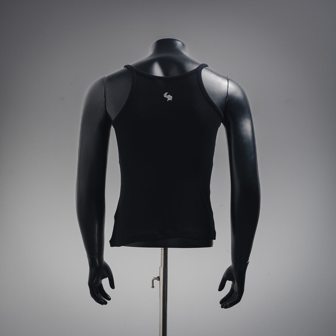 chrome  embroidered vest