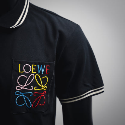 Loe 25ss embroidered polo