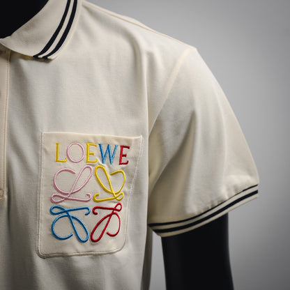 Loe 25ss embroidered polo