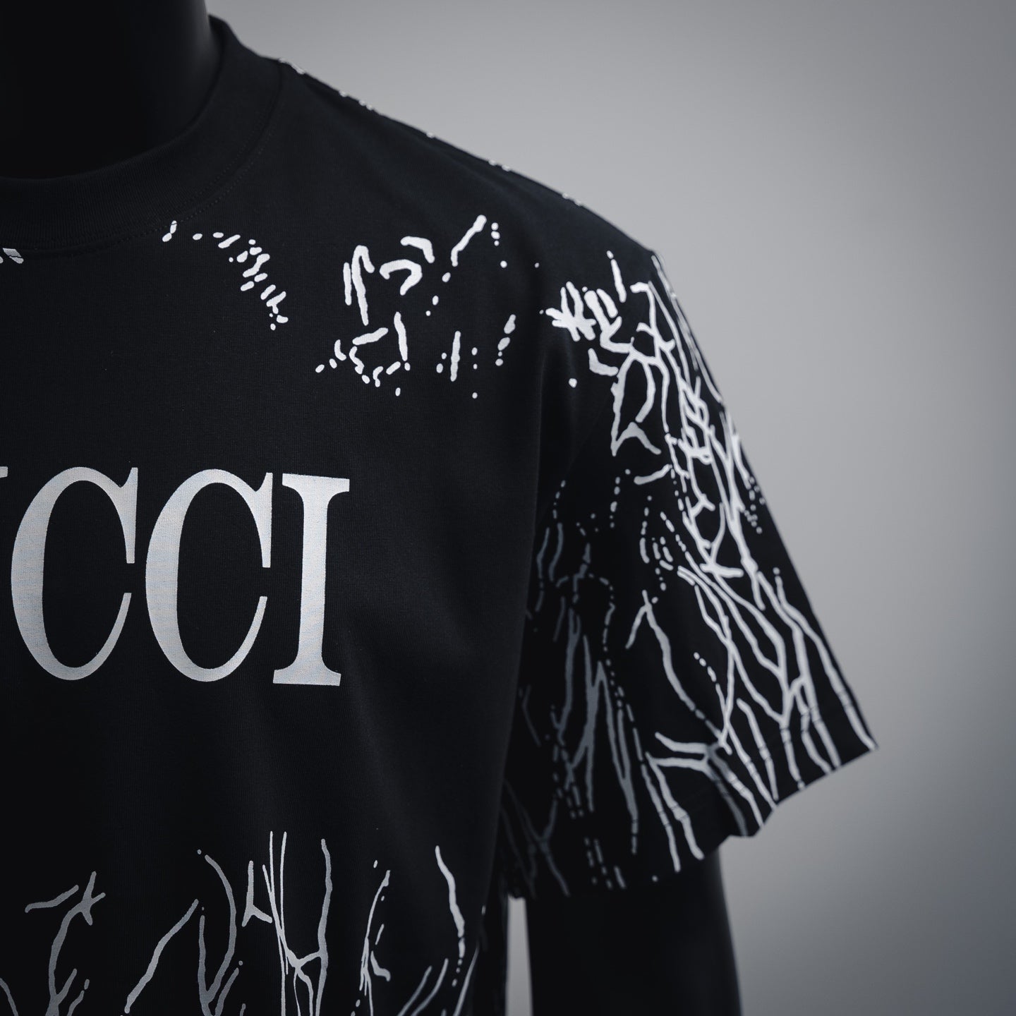 Guc 25ss print t-shirt