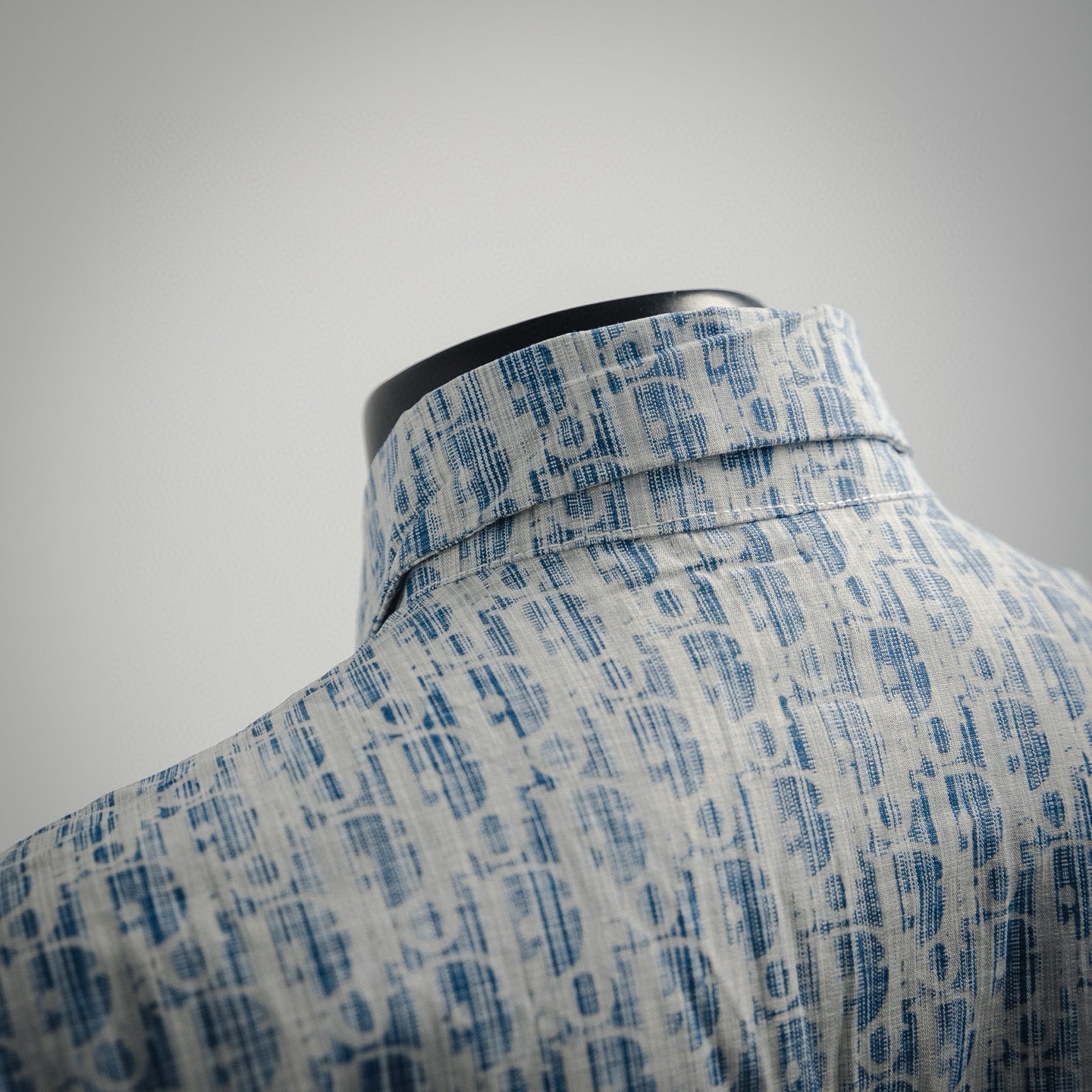 Dio 25ss jacquard denim shirt