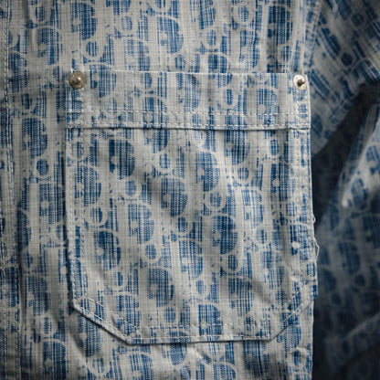 Dio 25ss jacquard denim shirt