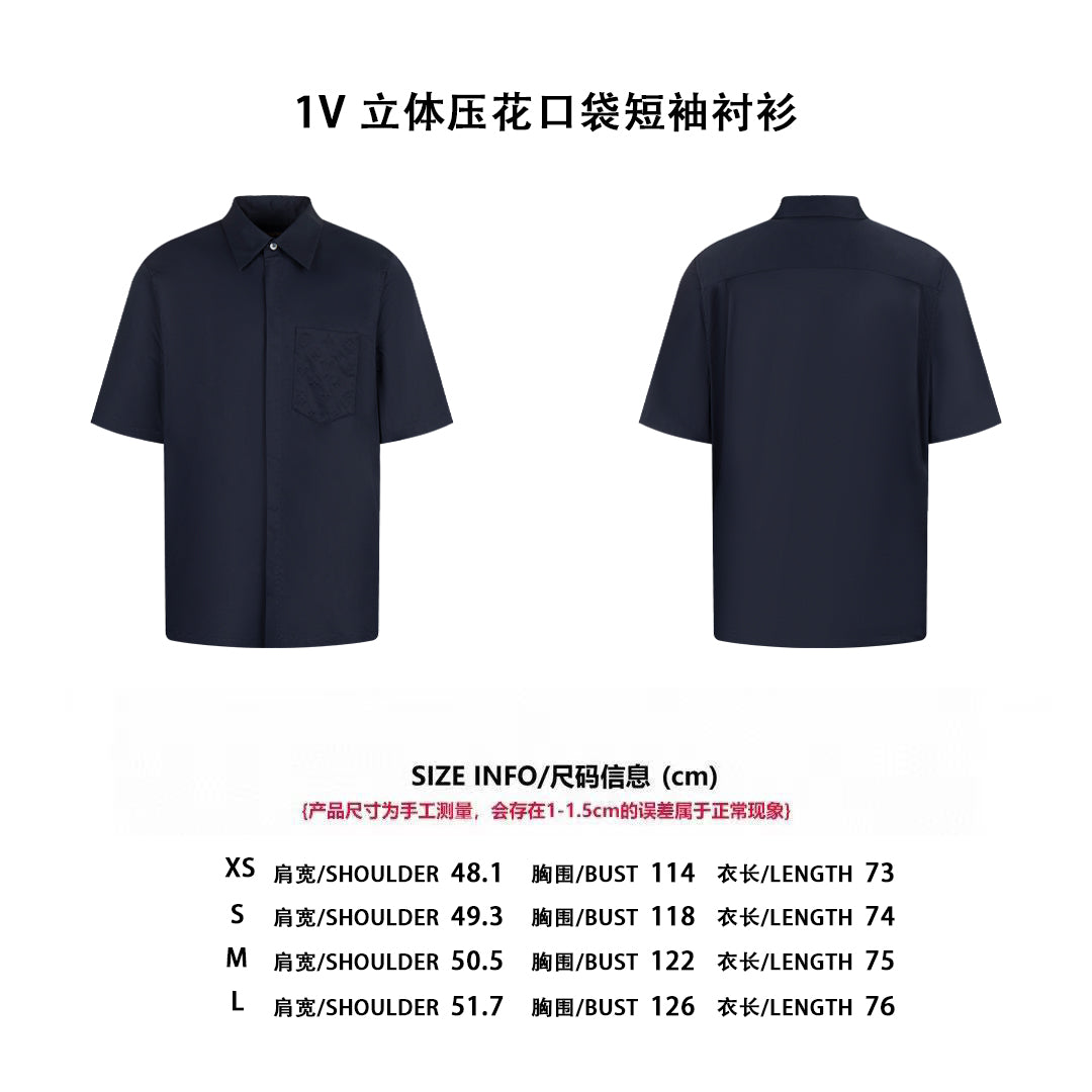 Louis 25ss embossed shirt