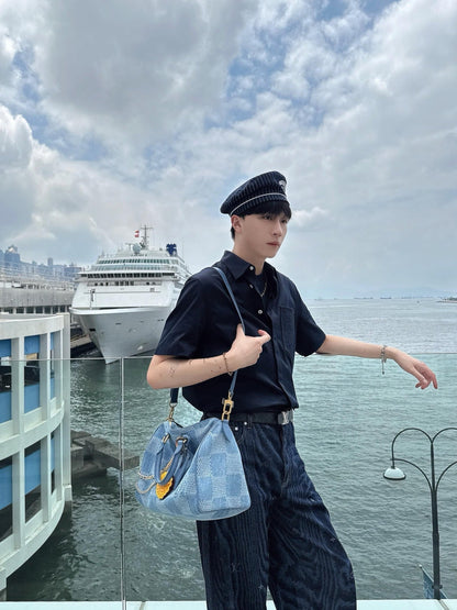 Louis 25ss embossed shirt