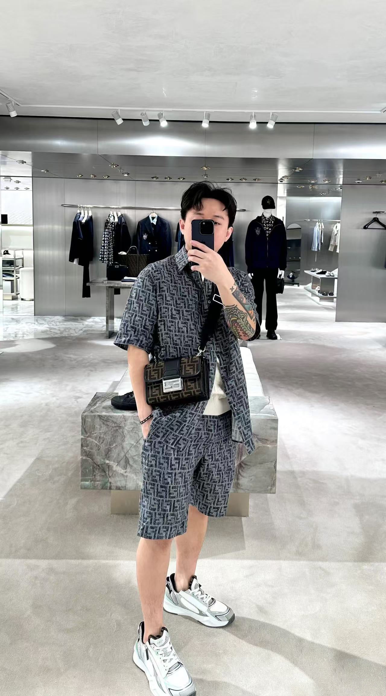 Fend 25ss jacquard short