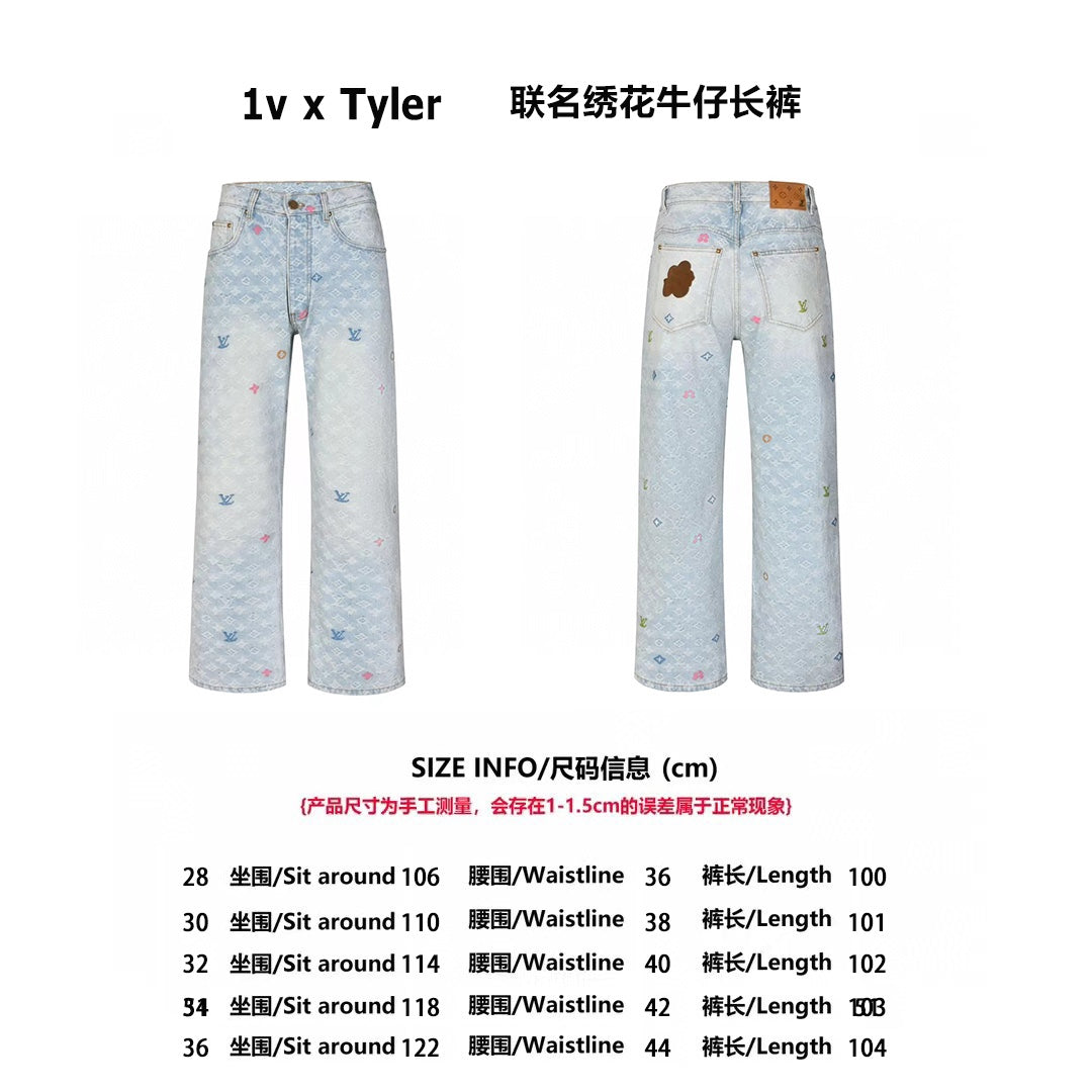 Louis x tyle jacquard jeans