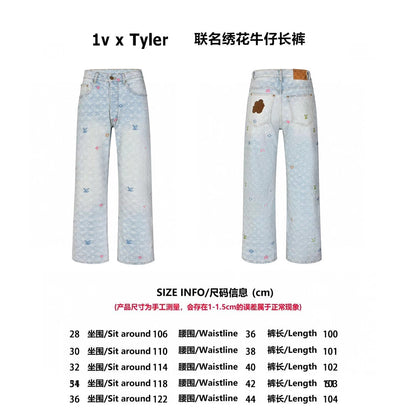 Louis x tyle jacquard jeans