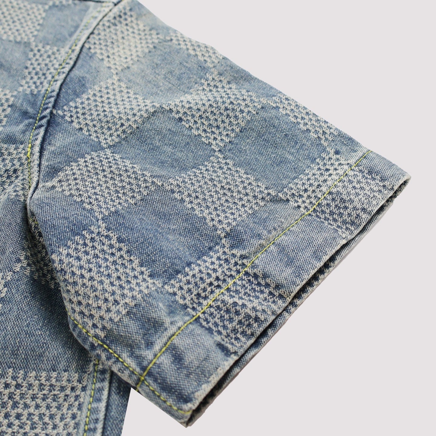 Louis 25ss jacquard denim shirt