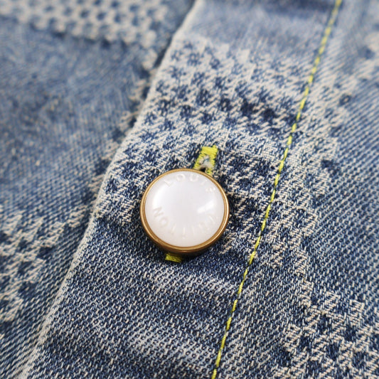Louis 25ss jacquard denim shirt