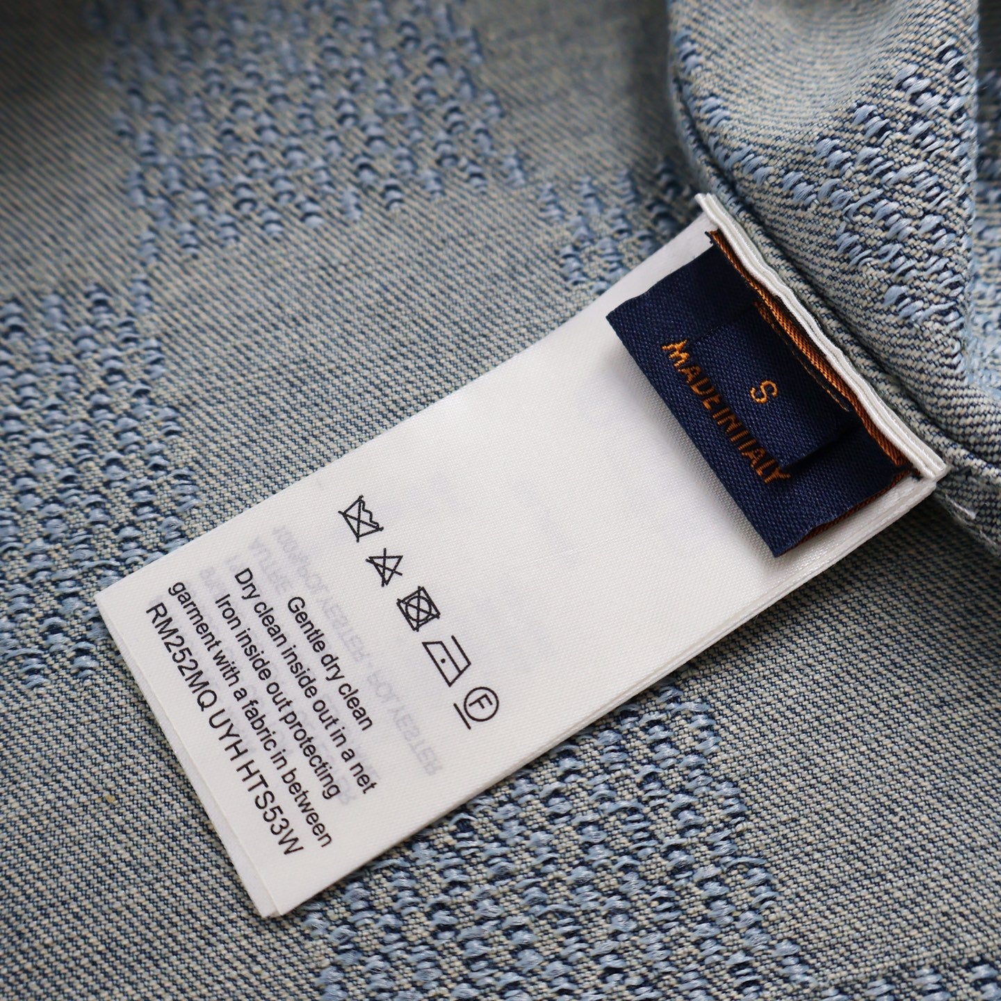 Louis 25ss jacquard denim shirt