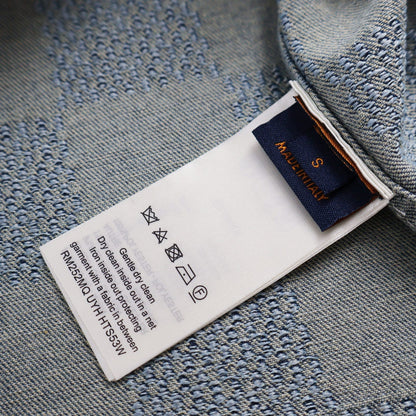 Louis 25ss jacquard denim shirt
