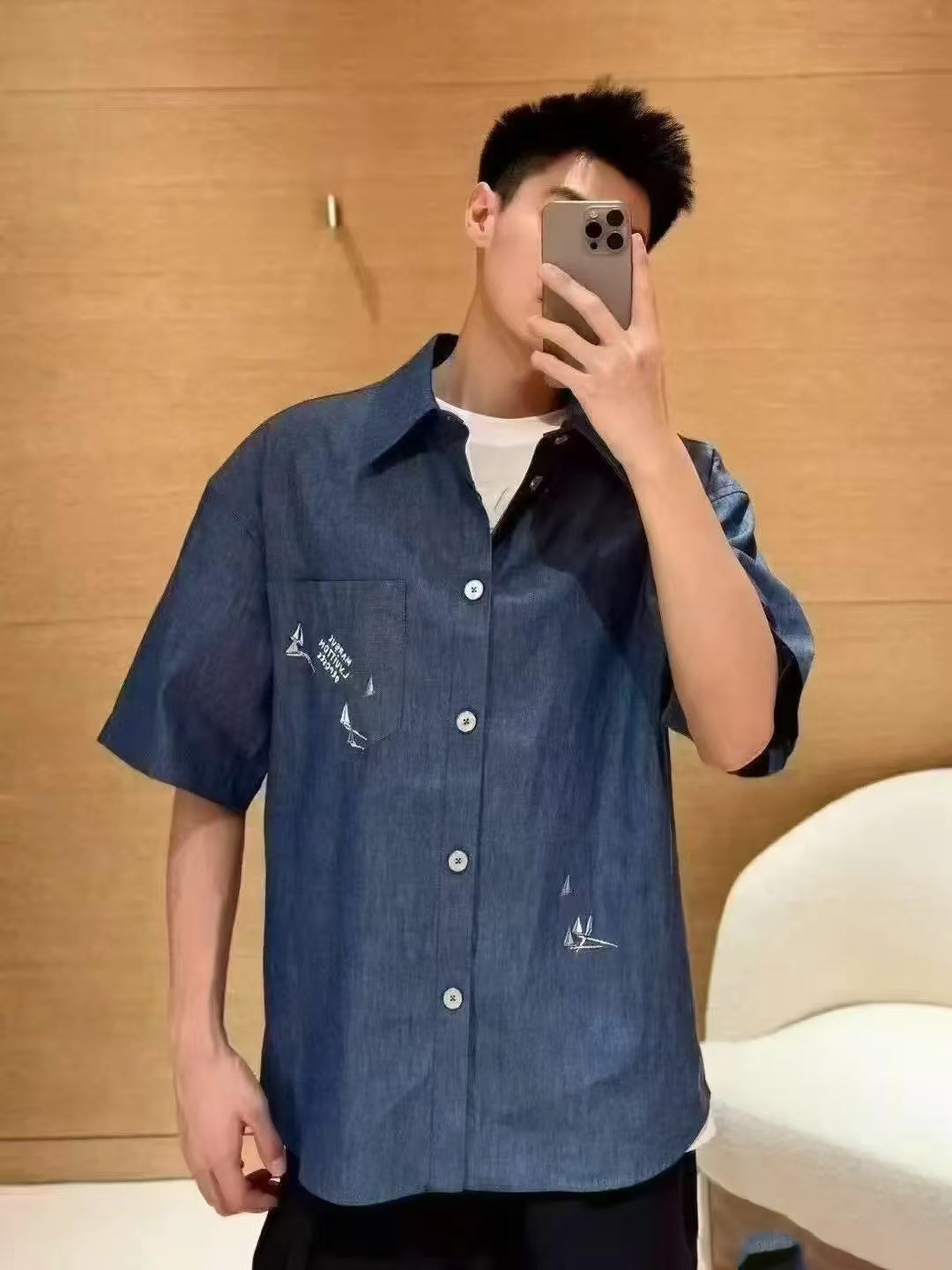 Louis 25ss embroidered shirt