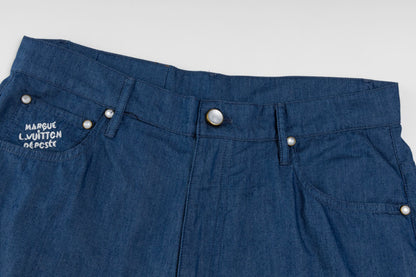 Louis 25ss embroidered short