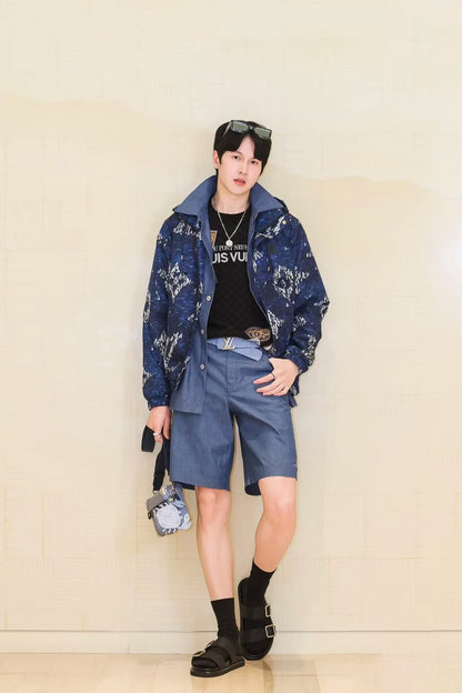 Louis 25ss embroidered short