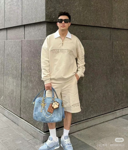 Louis 25ss embroidered short