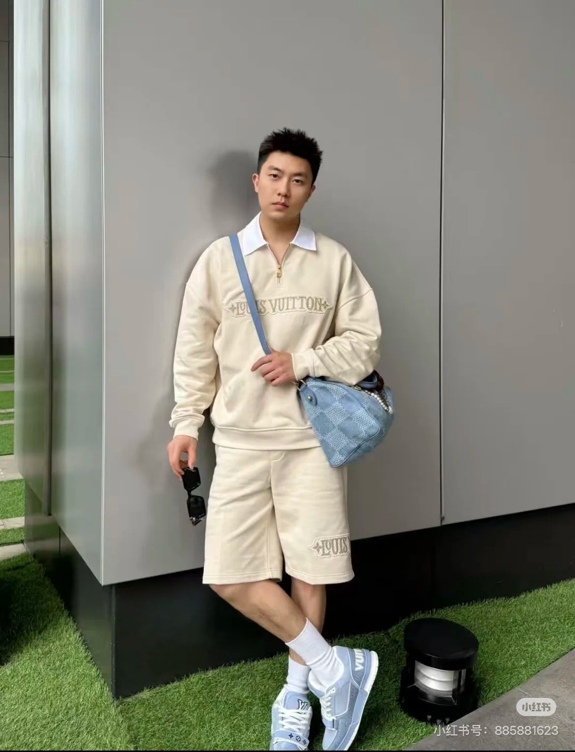 Louis 25ss embroidered short