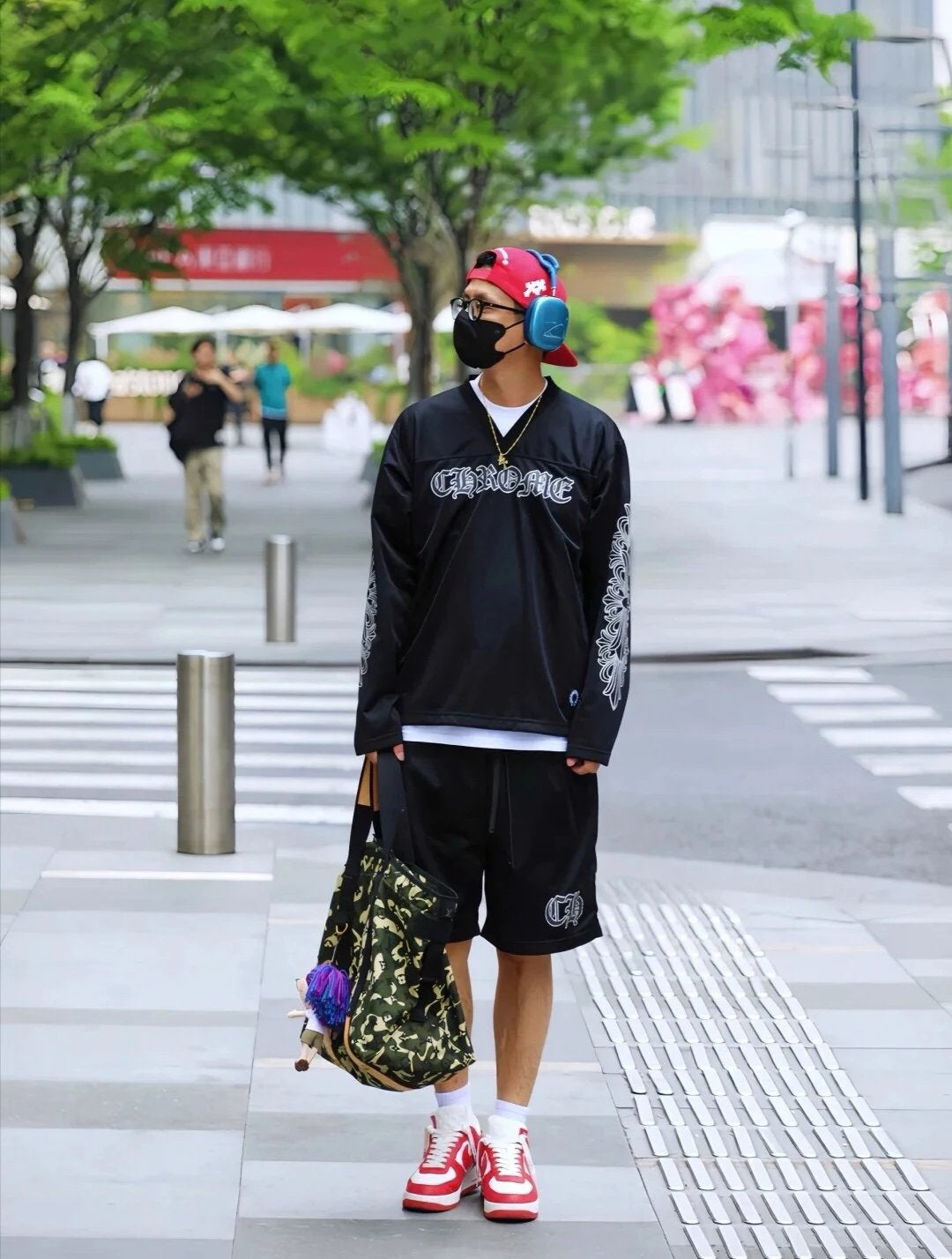 Chrome 25ss mesh short