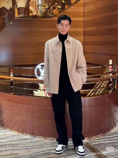 Louis flocking shirt jacket