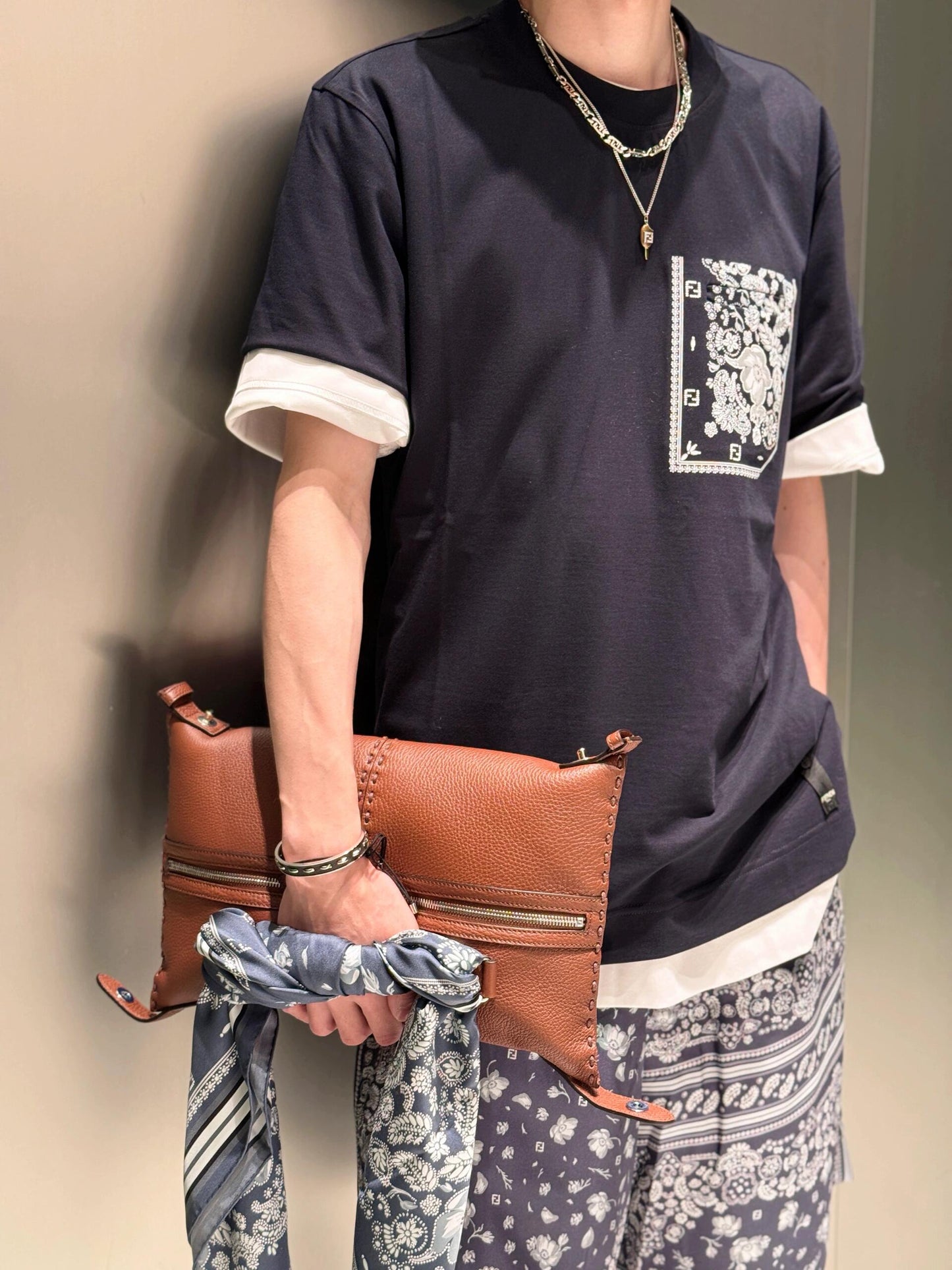 Fend 25ss men womens t-shirt