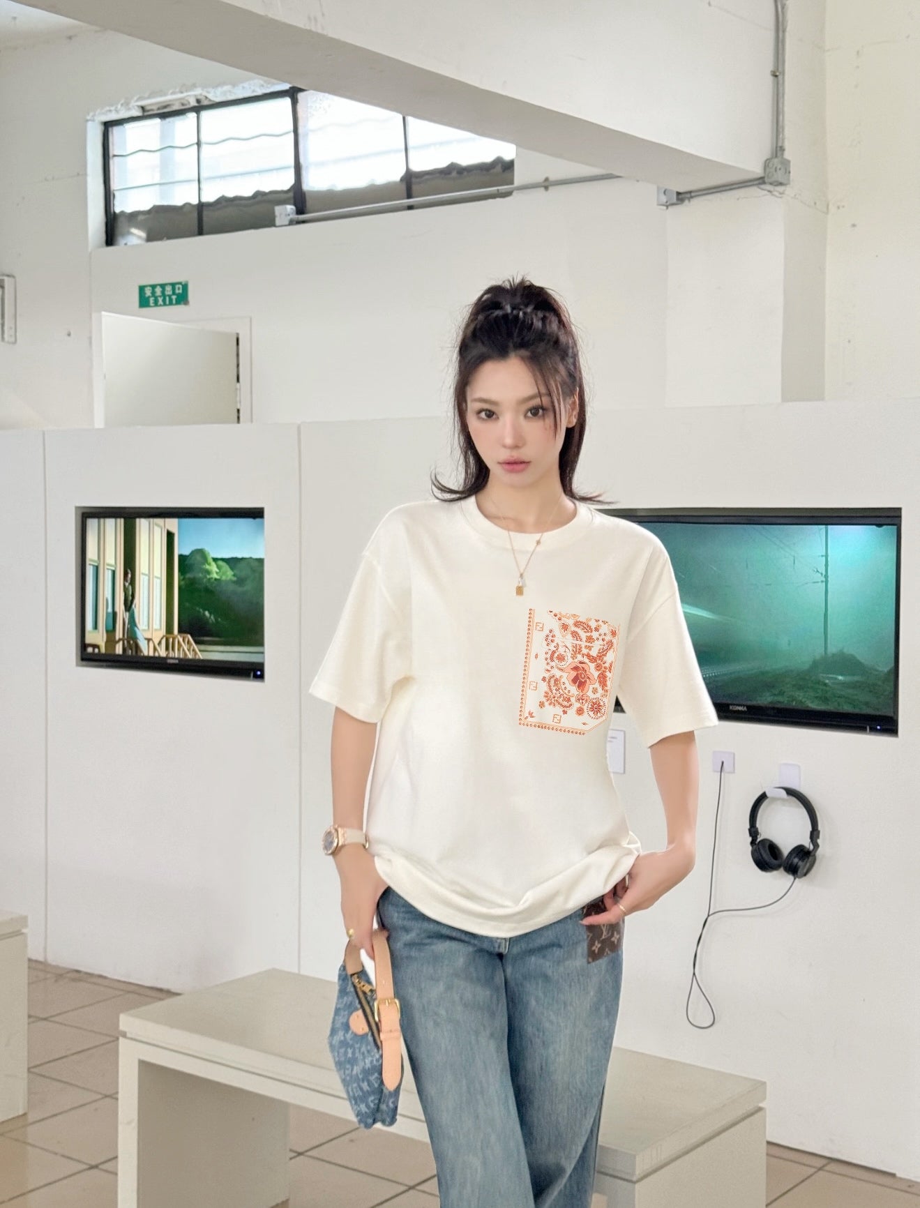 Fend 25ss men womens t-shirt