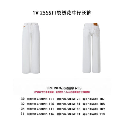 Louis 25ss embroidered jeans