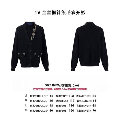 Louis 25ss embroidered cardigan