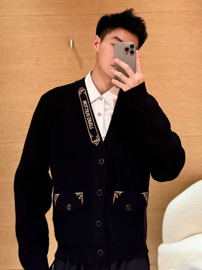 Louis 25ss embroidered cardigan
