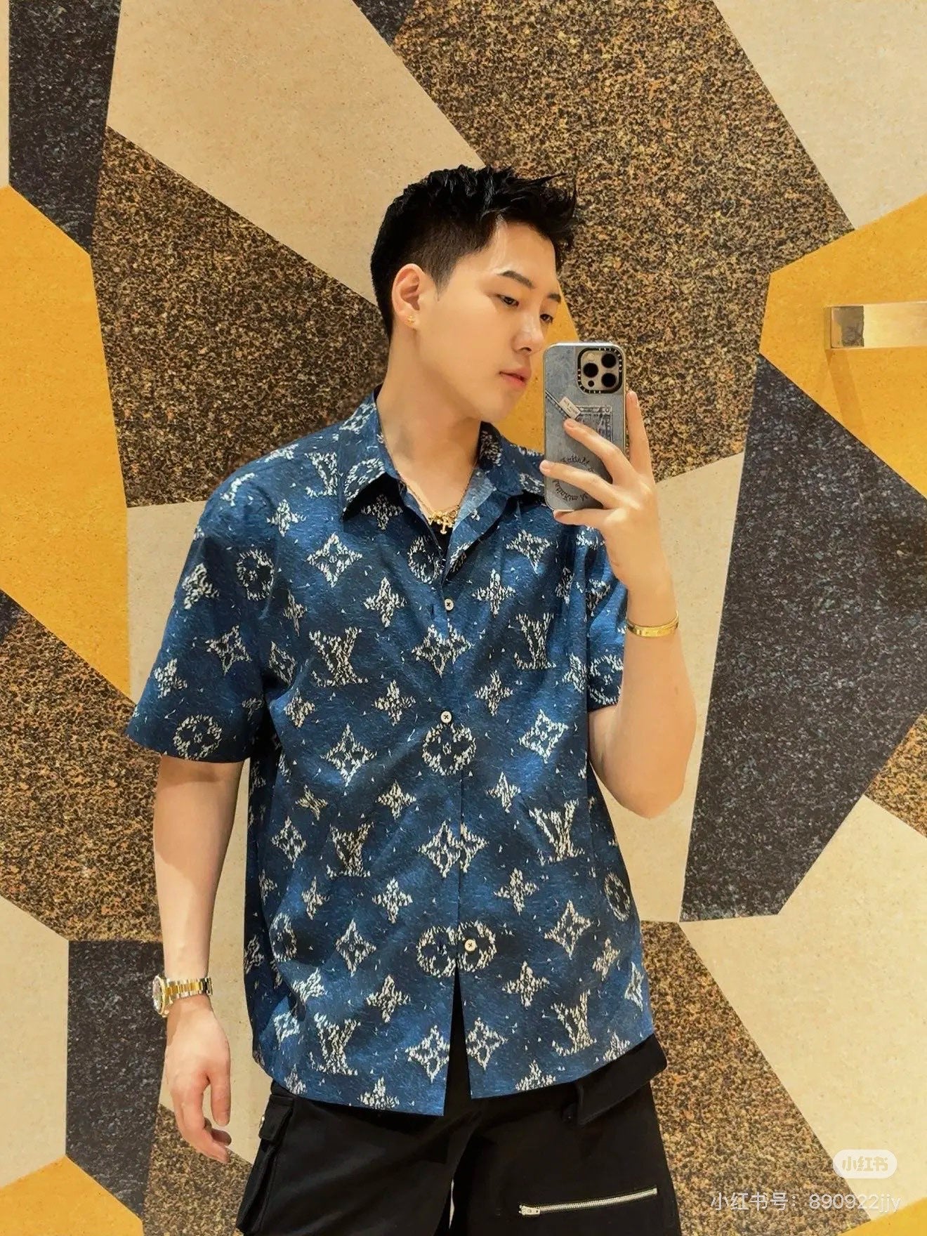 Louis 25ss print shirt