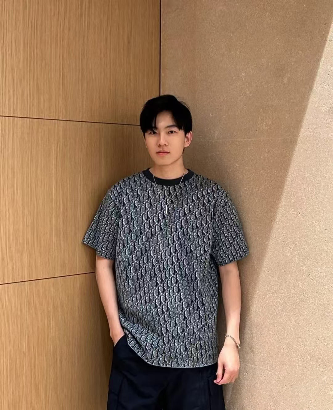 CD 25ss jacquard t-shirt
