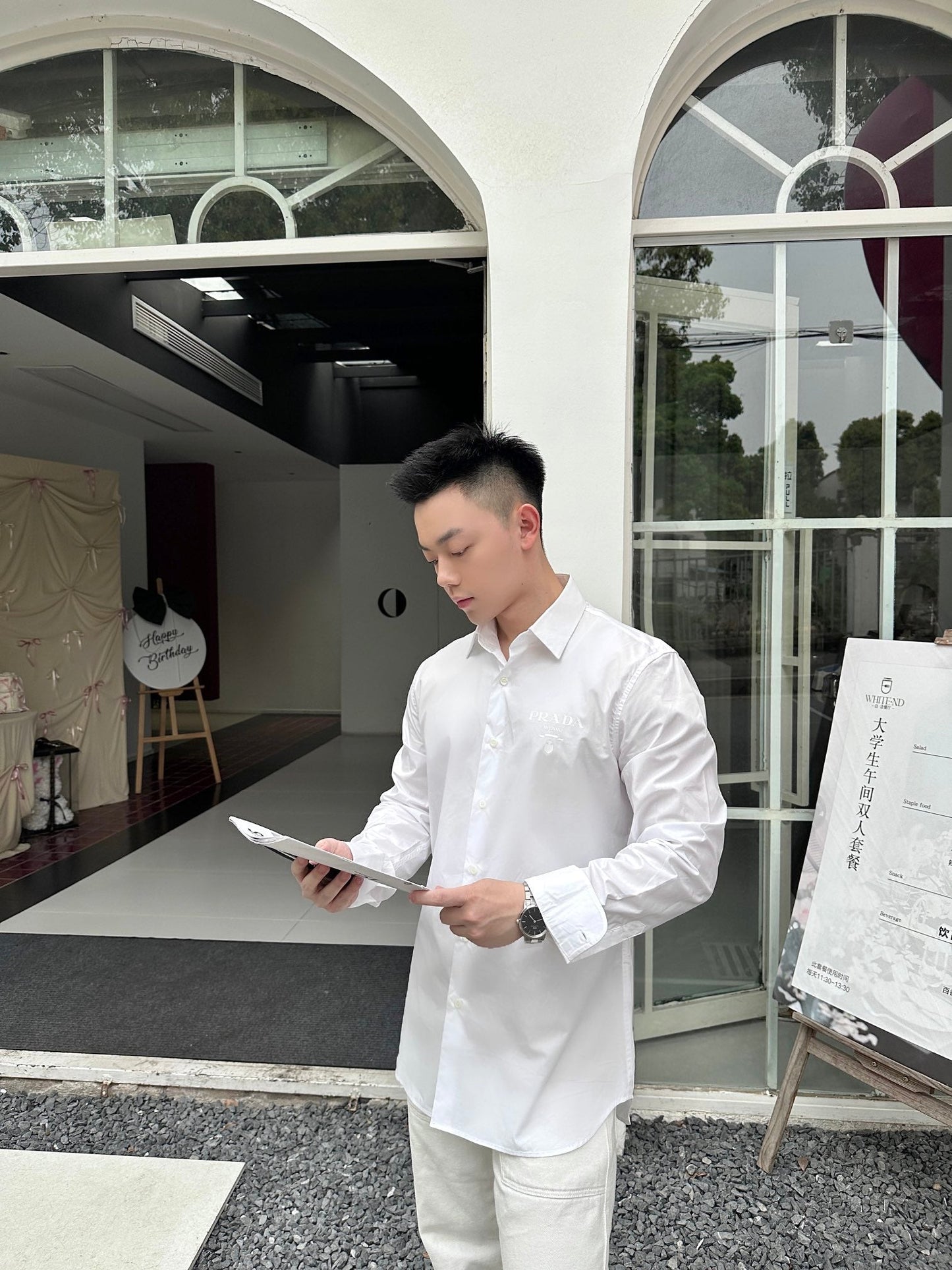 Pra 25ss print shirt