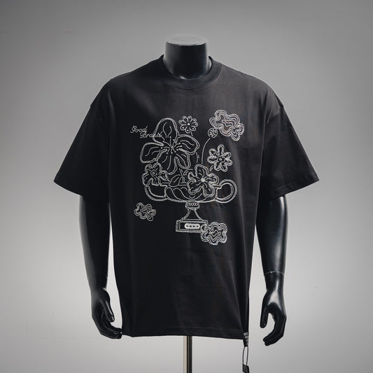 Good 25ss embroidered t-shirt