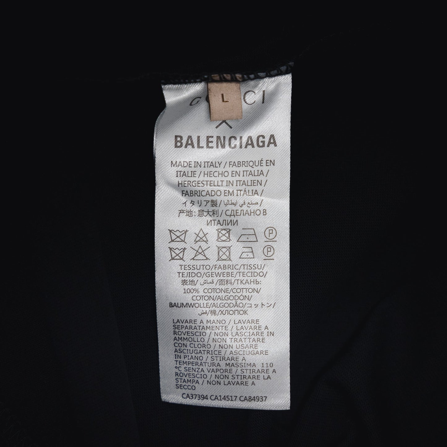 Guc x balen 25ss print t-shirt
