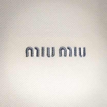 Miu 25ss zipper polo
