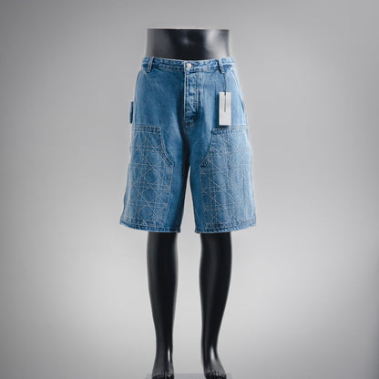 CD 24SS embroidered denim short