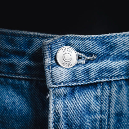 CD 24SS embroidered denim short