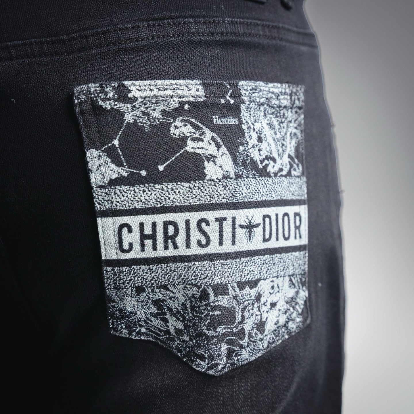 CD 25fw printed jeans