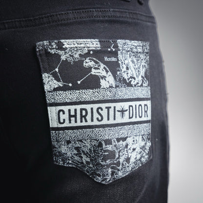 CD 25fw printed jeans