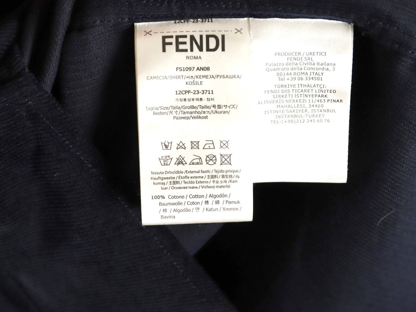 Fend 25fw buttons shirt